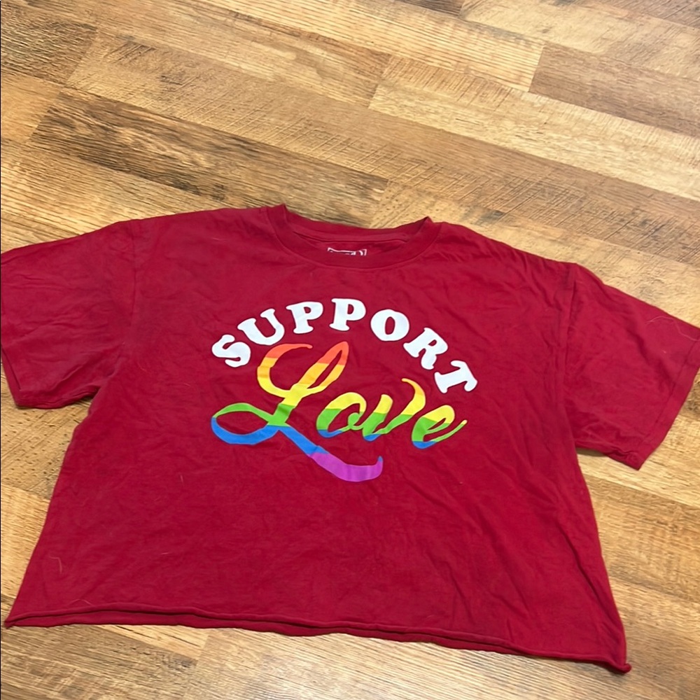 Modern Lux Red Short Sleeve Tees Bold Design
